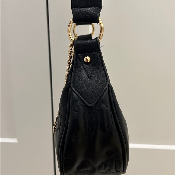 Juicy Couture (NWT) Quilted Black Juicy Puff Half Moon Crossbody Bag - Picture 6 of 14